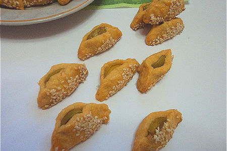 Печенье с оливками и кунжутом.: шаг 5