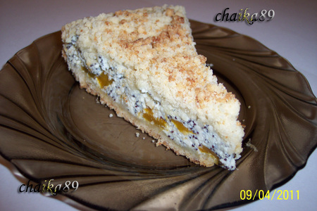 Песочный пирог с творогом,манго и маком: шаг 2