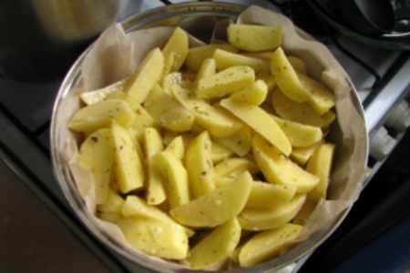 Ребрышки в остро-сладком соусе с картофелем по-итальянски: шаг 9