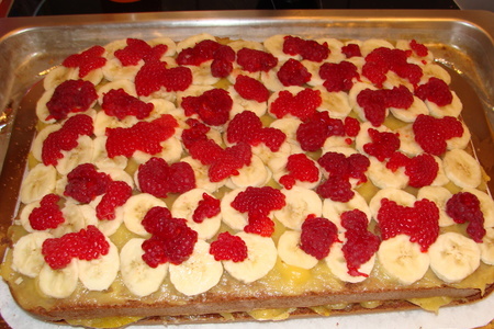Торт « ягодно-фруктовый микс » с заварным кремом из мультифруктового сока.: шаг 4