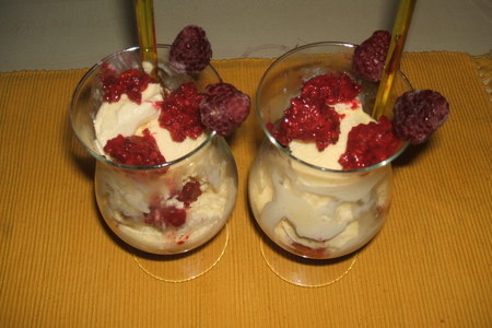 Десерт"ванильное мороженное": шаг 1