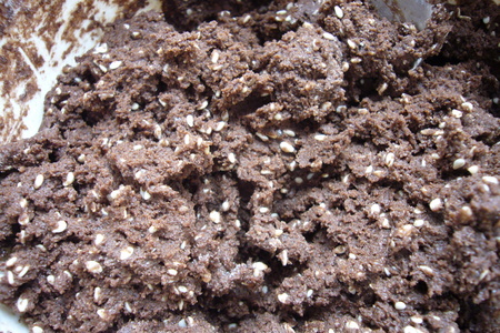 Шоколадно - кукурузное печенье с кунжутом.: шаг 4
