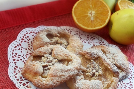 Творожные печенье  с яблоками, корицей и орехами: шаг 7