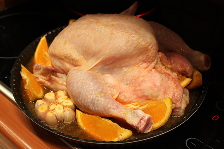 Курица с апельсинами, медом и специями: шаг 2
