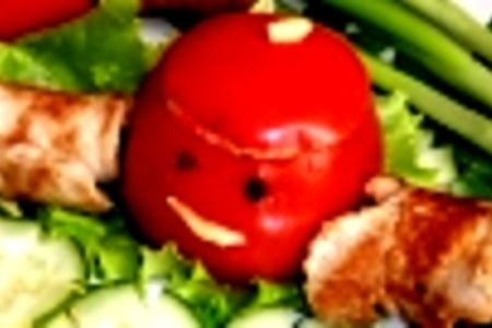 "семейка силачей синьора помидора" (мясные рулетики с фаршированными помидорами): шаг 9