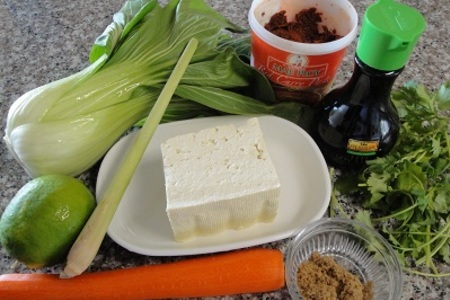 Острый суп с копчёной индейкой и тофу: шаг 3