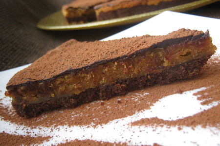 Шоколадно-арахисовый торт (chocolate peanut slice) - для тасиной мамы!: шаг 15