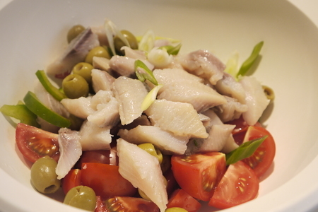 Селедочный салат „средиземноморские мотивы“: шаг 2
