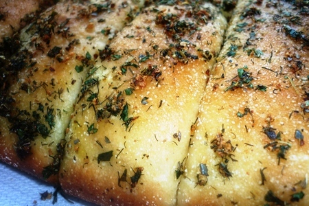 Фото приготовления рецепта: Хлеб чесночный (просто наслаждение!!!)