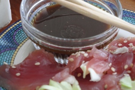Филе тунца с горчично-соевым соусом: шаг 8