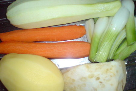 Суп-пюре из запечённых овощей: шаг 1
