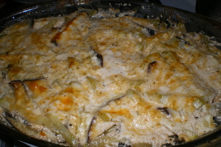 Запеченые овощи с курицей под сырным соусом: шаг 2