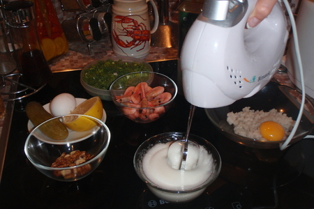 Суфле из трески с креветками под соусом тар-тар: шаг 4