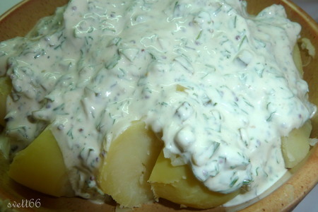 Молодой картофель со сметанным соусом ( очень просто, очень быстро и невероятно вкусно): шаг 6
