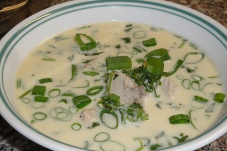 Луковый крем суп с рыбой и вином: шаг 8