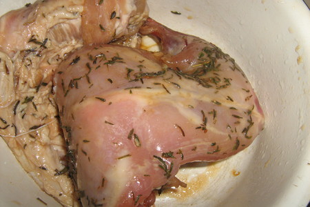 Ножка кролика запечённая с тимьяном и молодым картофелем или ужин для мужа: шаг 2