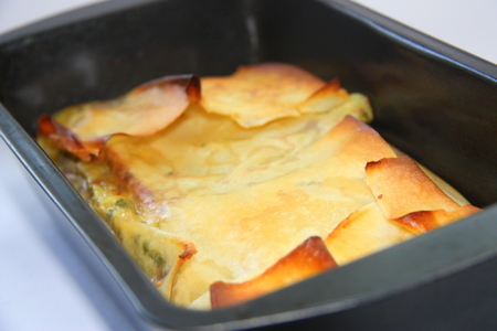 Пирог из теста фило с сыром и вялеными томатами.: шаг 4