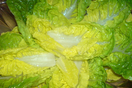 Салат с огурцом и куриным мясом под зелёным соусом: шаг 2