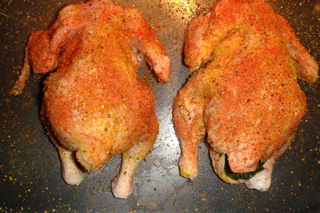 Цыпленок табака в остром апельсиновом соусе: шаг 3