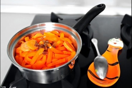 Овощной кремовый суп-дуэт из брокколи и моркови "инь-янь".: шаг 10