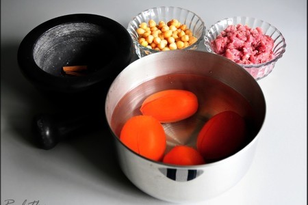 Куббе (kubbeh) - суп с клёцками из булгура с мясной начинкой: шаг 5