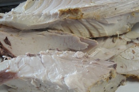 Острый тунец запечённый в горчично-медовом маринаде: шаг 9