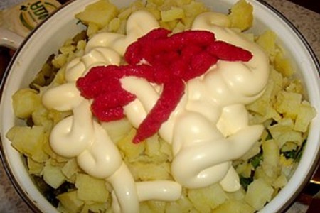 Картофельный салат: шаг 6