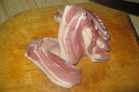 Свинина в квасе с закуской из кабачков: шаг 1