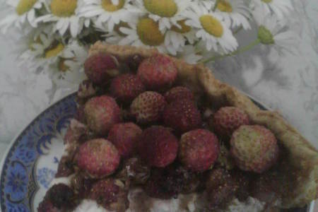 Пирог творожный с лесными ягодами: шаг 10