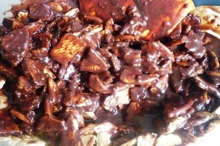 Фруктово-ягодное каре  на  шоколадно-песочной основе с нежным  сливочным кремом: шаг 5