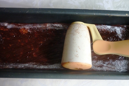 Фруктово-ягодное каре  на  шоколадно-песочной основе с нежным  сливочным кремом: шаг 6