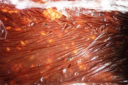 Фруктово-ягодное каре  на  шоколадно-песочной основе с нежным  сливочным кремом: шаг 7