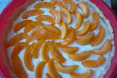 Открытый творожный пирог с абрикосами: шаг 13