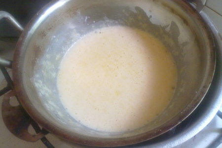 Парфе из йогурта с жареными персиками: шаг 1