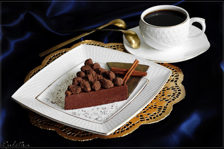 Шоколадная помадка с чайной крошкой и бергамотовым сиропом на основе earl grey.: шаг 21
