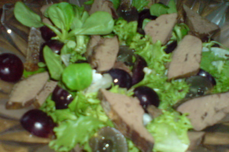 Салат из птичьей печени,винограда и кедровых орешков: шаг 5