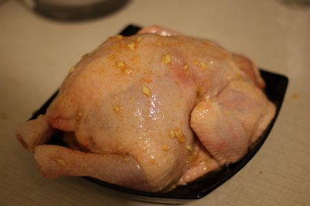 Курица, запеченная в духовке с картофолем: шаг 3