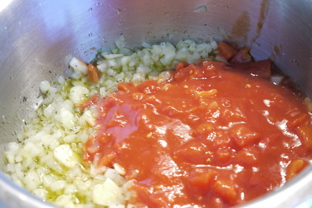 Томатный суп с фасолью, пастой и карамелизированными томатами: шаг 3
