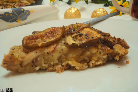 Пирог с инжиром, яблоками и мягким сыром.: шаг 4