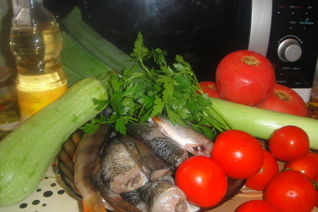 Рыба, запеченная с овощами: шаг 1
