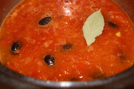 Рыба-меч(γαλεός)с соусом из маслин и ароматный рис с зелёным горошком: шаг 4