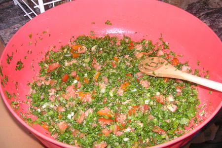 Арабский салат "таббуле": шаг 2
