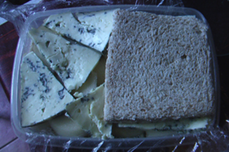 Голубой сыр с грушами: шаг 2