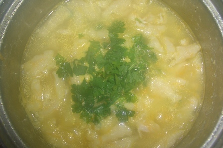 Куриный суп с сырными клецками: шаг 6