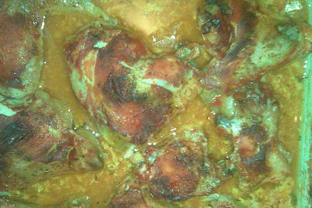 Курица в кефире и томатном соке: шаг 1