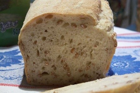 Простой белый хлеб с пророщенной пшеницей: шаг 7