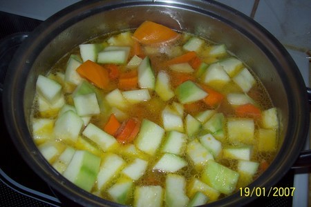 Суп-пюре овощной со спражей.: шаг 3