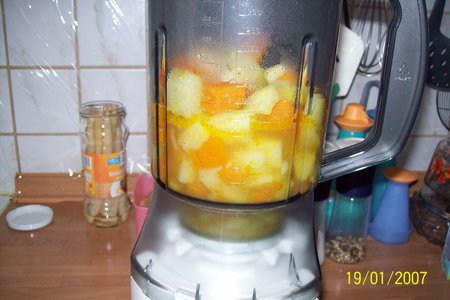 Суп-пюре овощной со спражей.: шаг 4