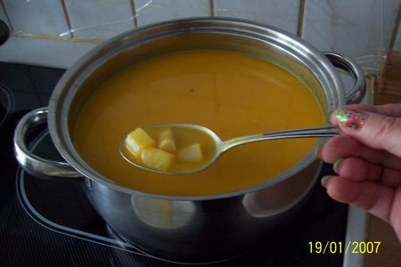 Суп-пюре овощной со спражей.: шаг 7