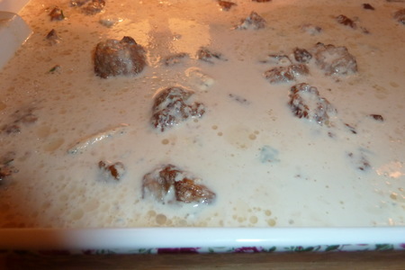 Тефтели мясные с грибами в ореховом соусе ( два в одном ): шаг 8